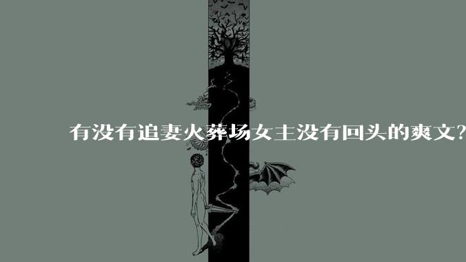 有没有追妻火葬场女主没有回头的爽文？